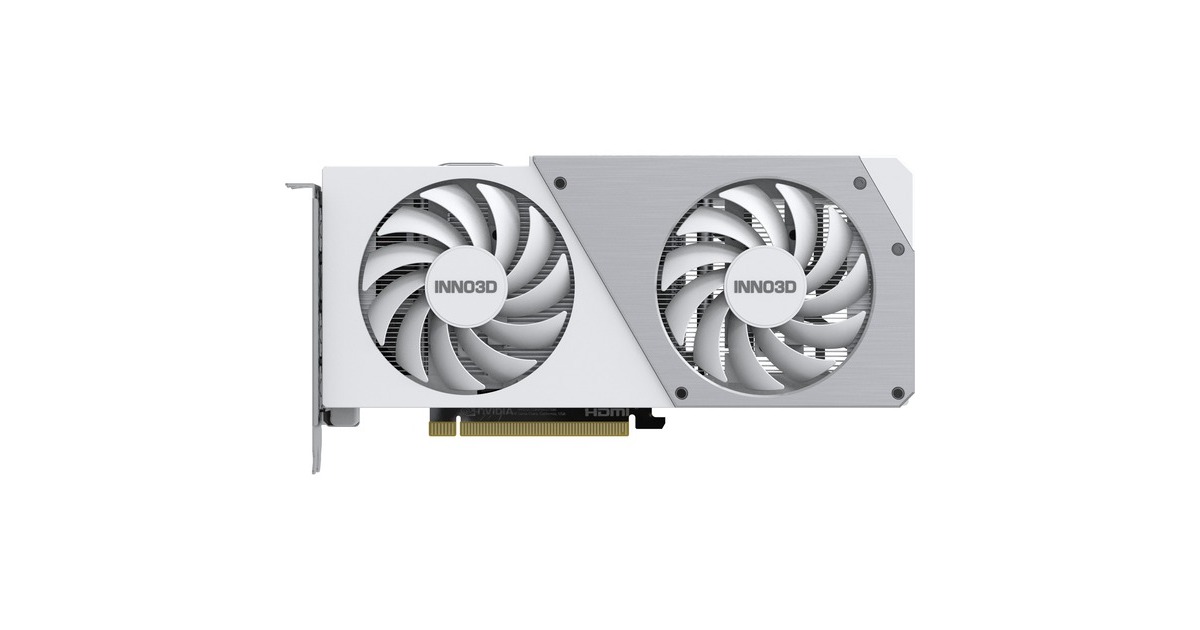 INNO3D GeForce RTX 4060 TWIN X2 OC WHITE, Grafikkarte(weiß, DLSS 3, 3x DisplayPort, 1x HDMI 2.1)