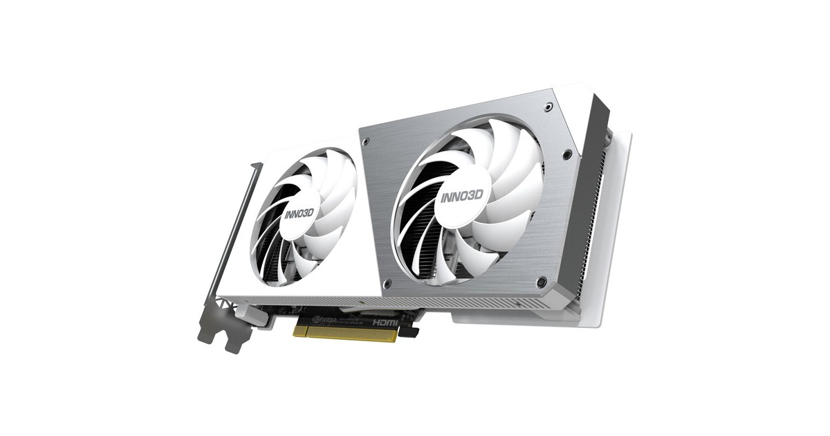 INNO3D GeForce RTX 4060 TWIN X2 OC WHITE, Grafikkarte(weiß, DLSS 3, 3x DisplayPort, 1x HDMI 2.1)