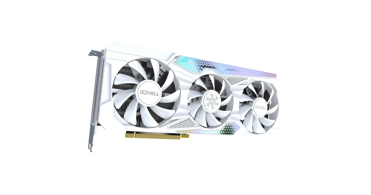 INNO3D GeForce RTX 4060 Ti 8GB ICHILL X3 WHITE, Grafikkarte(weiß, DLSS 3, 3x DisplayPort, 1x HDMI 2.1)