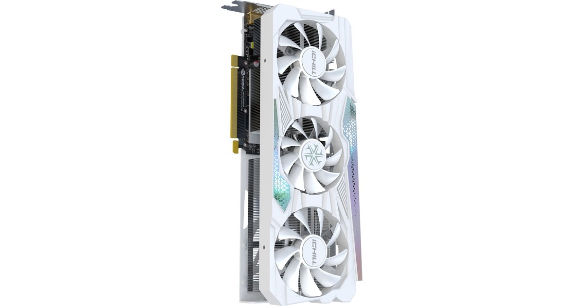 INNO3D GeForce RTX 4060 Ti 8GB ICHILL X3 WHITE, Grafikkarte(weiß, DLSS 3, 3x DisplayPort, 1x HDMI 2.1)