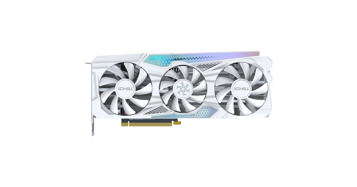 INNO3D GeForce RTX 4060 Ti 8GB ICHILL X3 WHITE, Grafikkarte(weiß, DLSS 3, 3x DisplayPort, 1x HDMI 2.1)