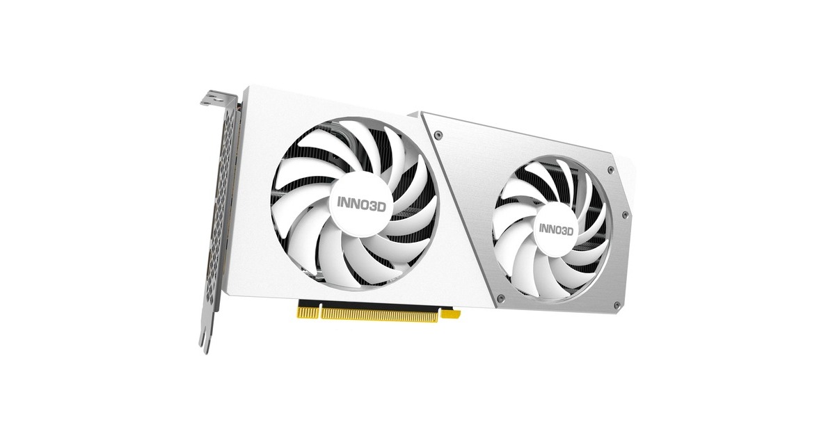 INNO3D GeForce RTX 4070 TWIN X2 OC WHITE, Grafikkarte(weiß, DLSS 3, 3x DisplayPort, 1x HDMI 2.1)