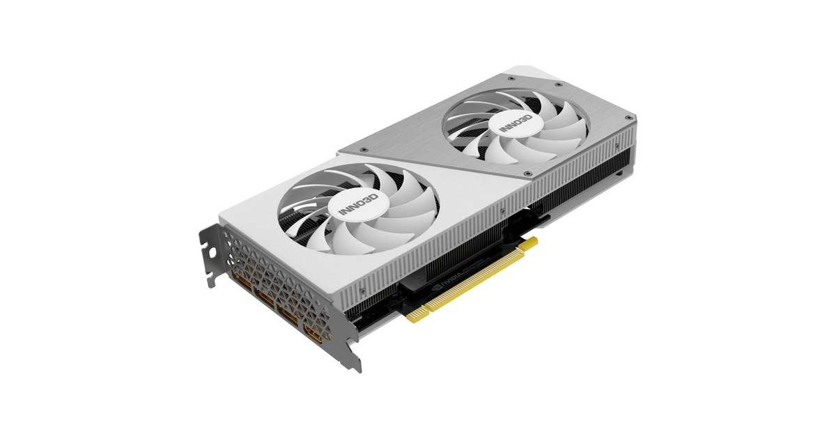 INNO3D GeForce RTX 4070 TWIN X2 OC WHITE, Grafikkarte(weiß, DLSS 3, 3x DisplayPort, 1x HDMI 2.1)