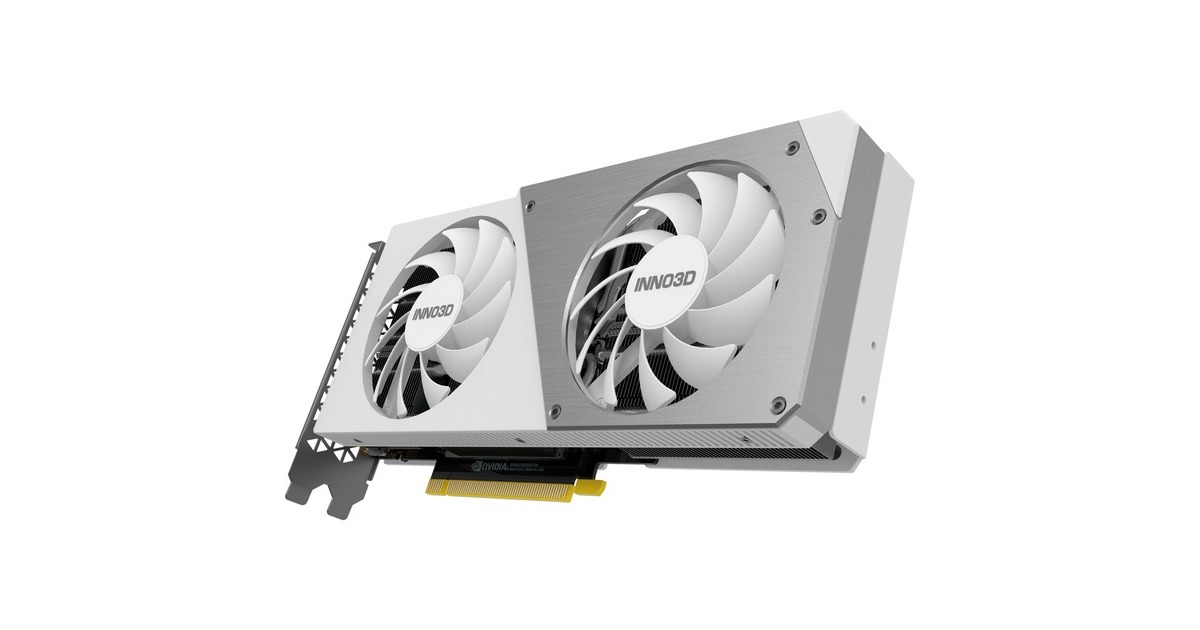INNO3D GeForce RTX 4070 TWIN X2 OC WHITE, Grafikkarte(weiß, DLSS 3, 3x DisplayPort, 1x HDMI 2.1)
