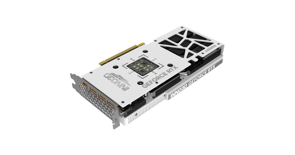 INNO3D GeForce RTX 4070 TWIN X2 OC WHITE, Grafikkarte(weiß, DLSS 3, 3x DisplayPort, 1x HDMI 2.1)