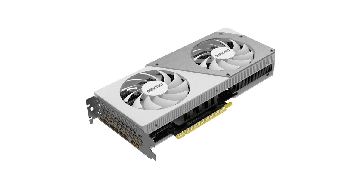 INNO3D GeForce RTX 4070 TWIN X2 OC WHITE, Grafikkarte(DLSS 3, 3x DisplayPort, 1x HDMI 2.1)
