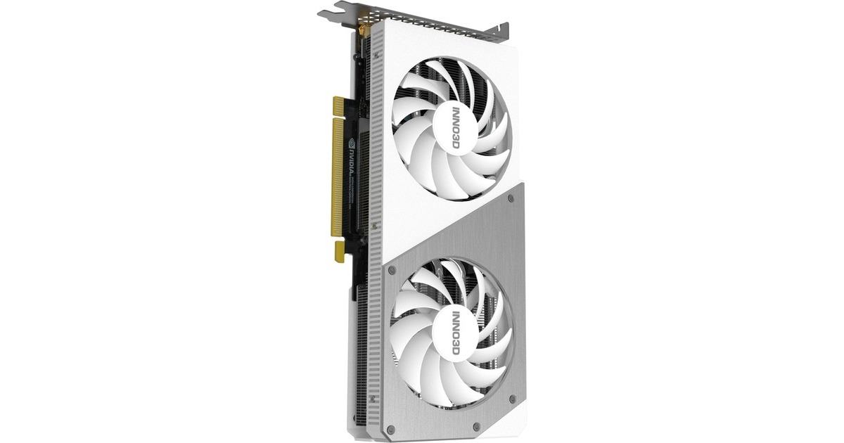 INNO3D GeForce RTX 4070 TWIN X2 OC WHITE, Grafikkarte(DLSS 3, 3x DisplayPort, 1x HDMI 2.1)