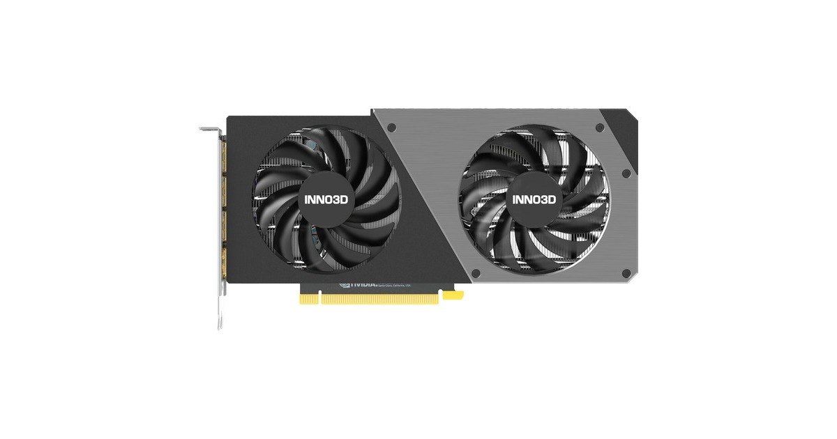 INNO3D GeForce RTX 4070 TWIN X2, Grafikkarte(DLSS 3, 3x DisplayPort, 1x HDMI 2.1)