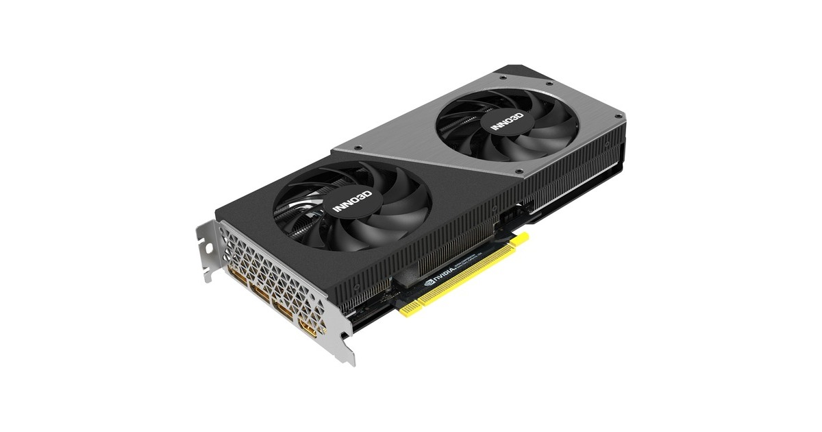INNO3D GeForce RTX 4070 TWIN X2, Grafikkarte(DLSS 3, 3x DisplayPort, 1x HDMI 2.1)