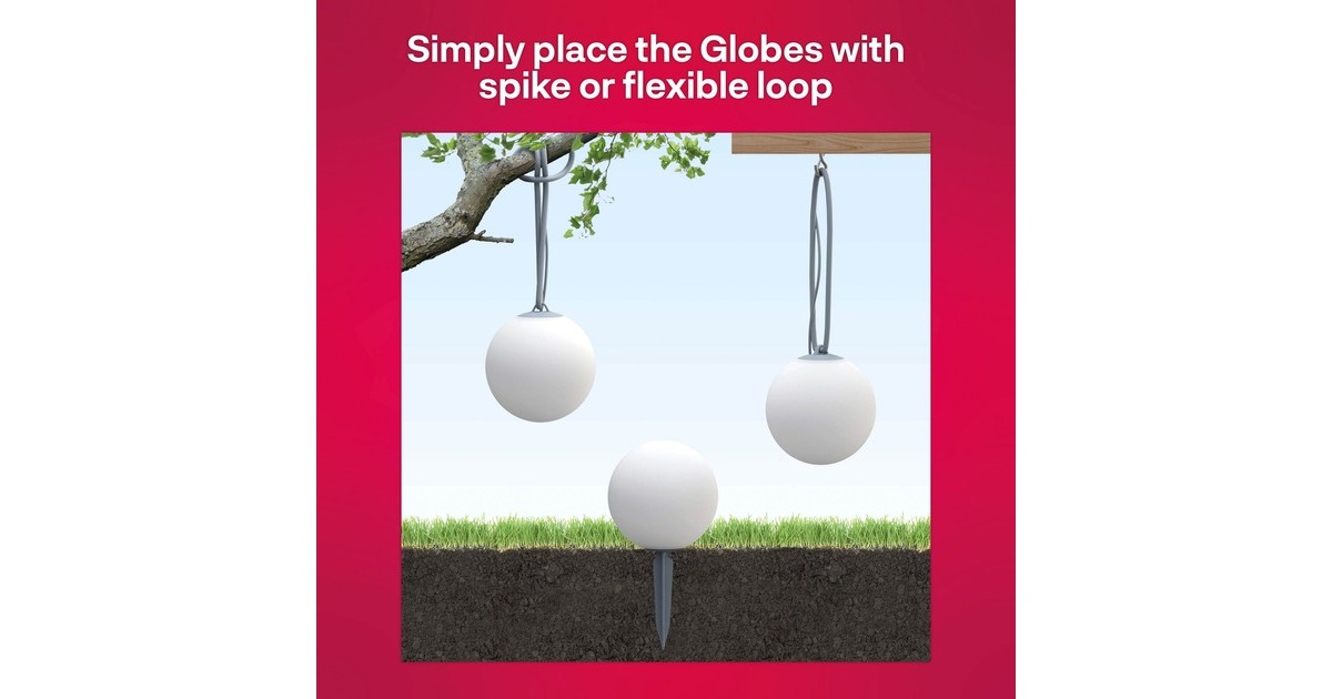 INNR Outdoor Smart Globe Light Colour 3er-Pack, LED-Leuchte(ersetzt 33 Watt)