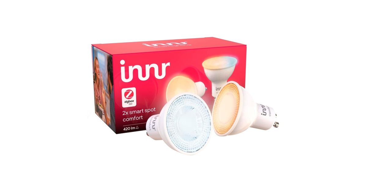 INNR Smart Spot Comfort GU10, LED-Lampe(2er-Pack, ersetzt 68 Watt)