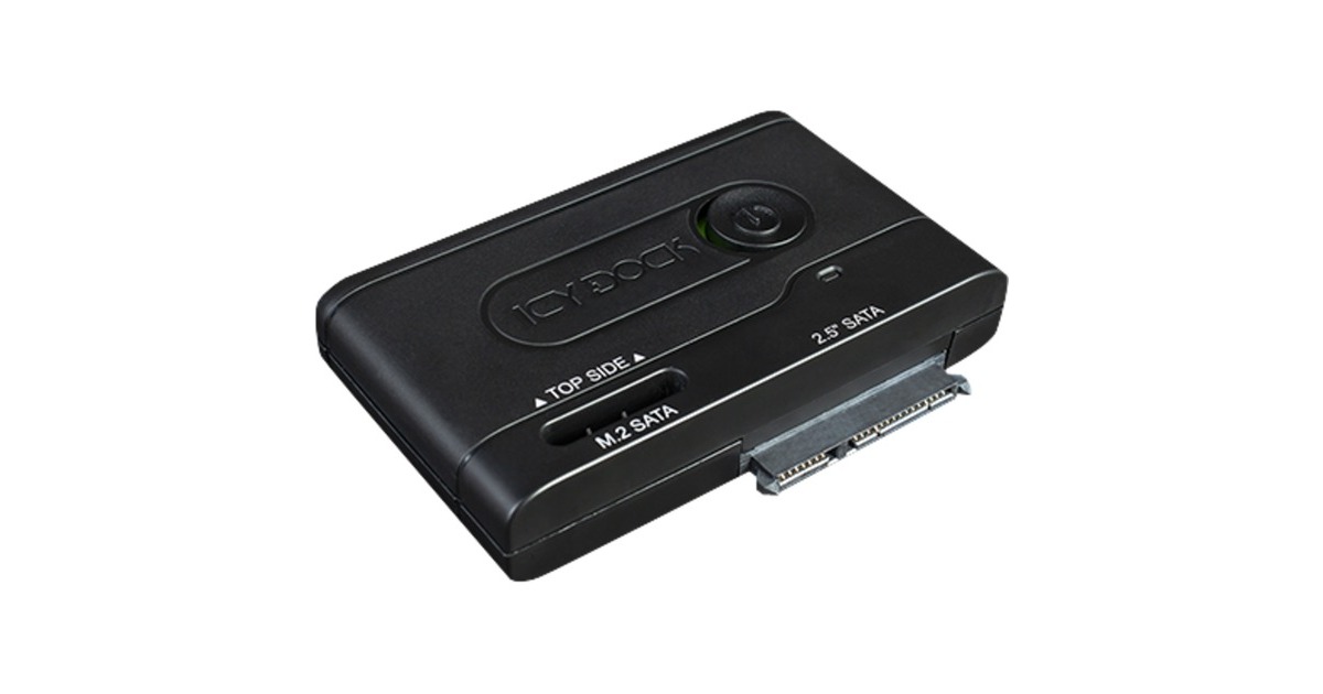 Icy Dock Adapter MB031U-1SMB, Einbaurahmen(schwarz, USB-C)