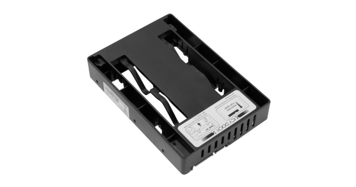 Icy Dock EZConvert Lite MB882SP-1S-3B DUAL, Einbaurahmen(schwarz, Set aus 2x 2,5