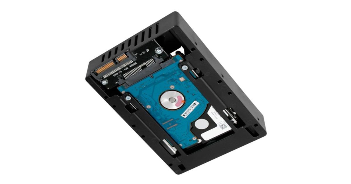 Icy Dock EZConvert Lite MB882SP-1S-3B DUAL, Einbaurahmen(schwarz, Set aus 2x 2,5