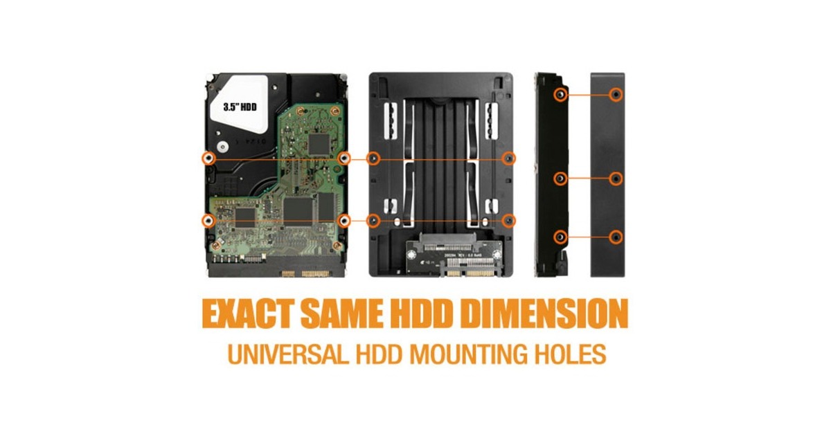 Icy Dock EZConvert Lite MB882SP-1S-3B DUAL, Einbaurahmen(schwarz, Set aus 2x 2,5