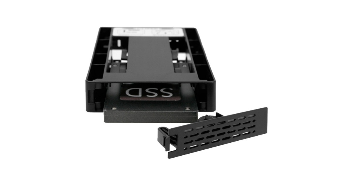 Icy Dock EZConvert Lite MB882SP-1S-3B DUAL, Einbaurahmen(schwarz, Set aus 2x 2,5