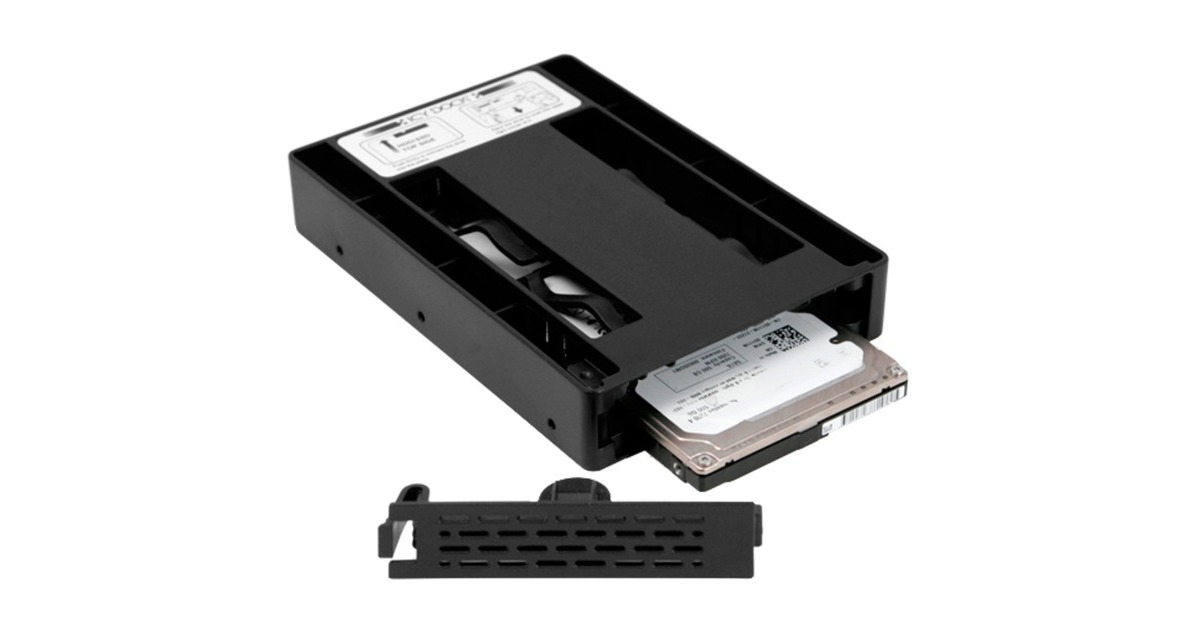 Icy Dock EZConvert Lite MB882SP-1S-3B DUAL, Einbaurahmen(schwarz, Set aus 2x 2,5