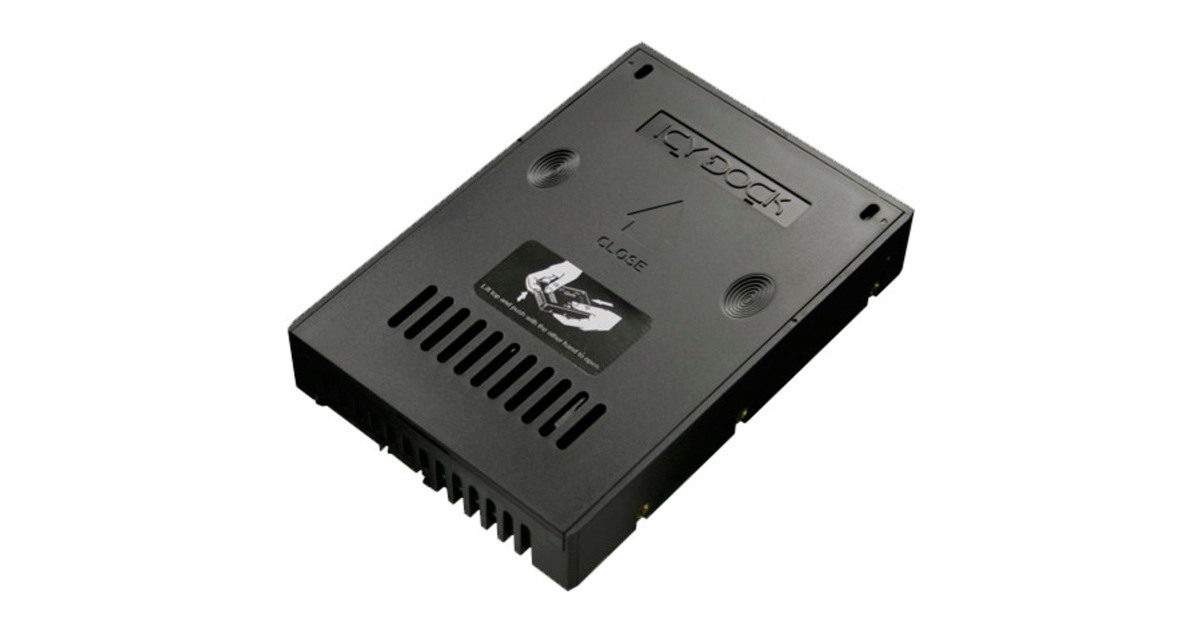 Icy Dock EZConvert MB882SP-1S-2B, Einbaurahmen(schwarz, 2,5" zu 3,5" SATA/SAS SSD/HDD Konverter)