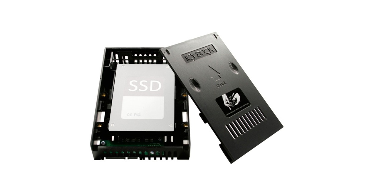 Icy Dock EZConvert MB882SP-1S-2B, Einbaurahmen(schwarz, 2,5