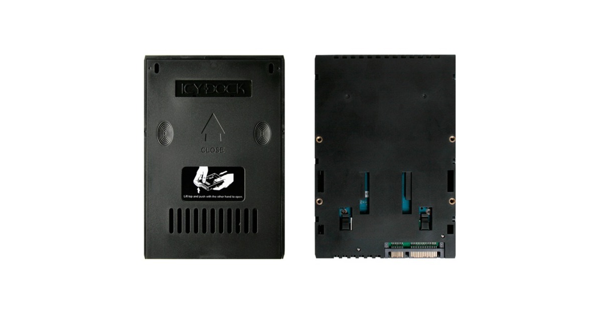 Icy Dock EZConvert MB882SP-1S-2B, Einbaurahmen(schwarz, 2,5