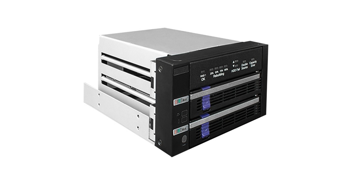 Icy Dock FatCage RAID MB901SPR-B, Wechselrahmen(schwarz/silber)