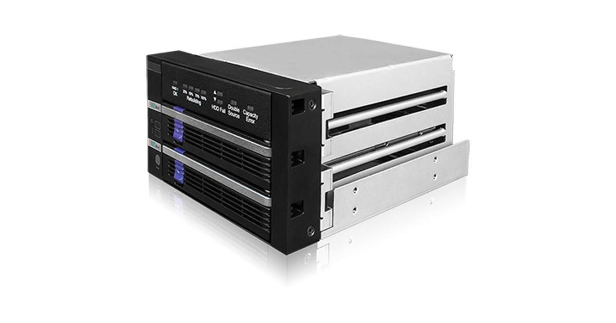 Icy Dock FatCage RAID MB901SPR-B, Wechselrahmen(schwarz/silber)