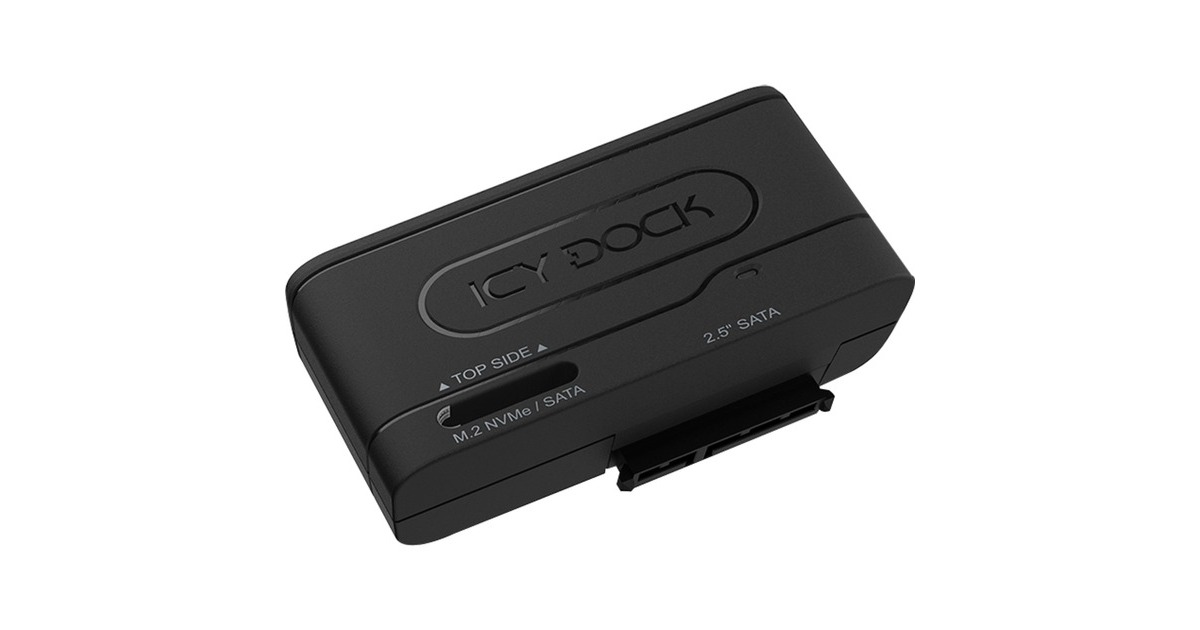 Icy Dock MB104U-1SMB, Dockingstation(schwarz, USB-C, SATA, M.2)
