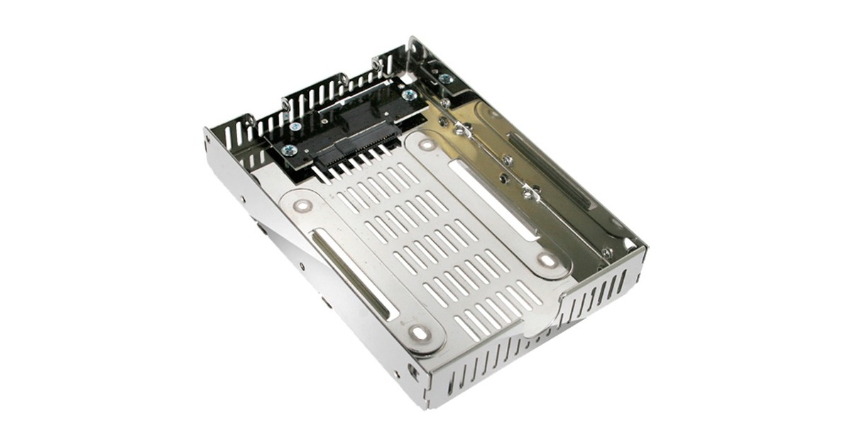 Icy Dock MB482SP-3B, Einbaurahmen(chrom)