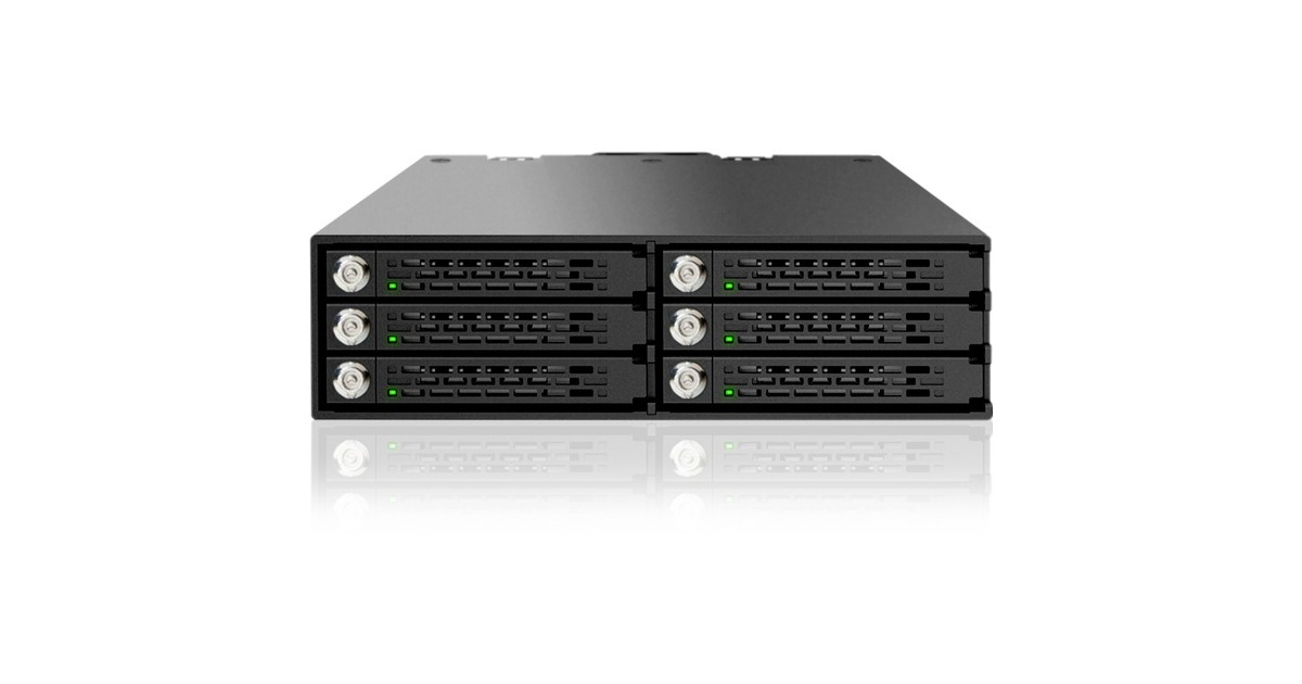 Icy Dock MB996SK-6SB, Wechselrahmen(schwarz, ToughArmor)