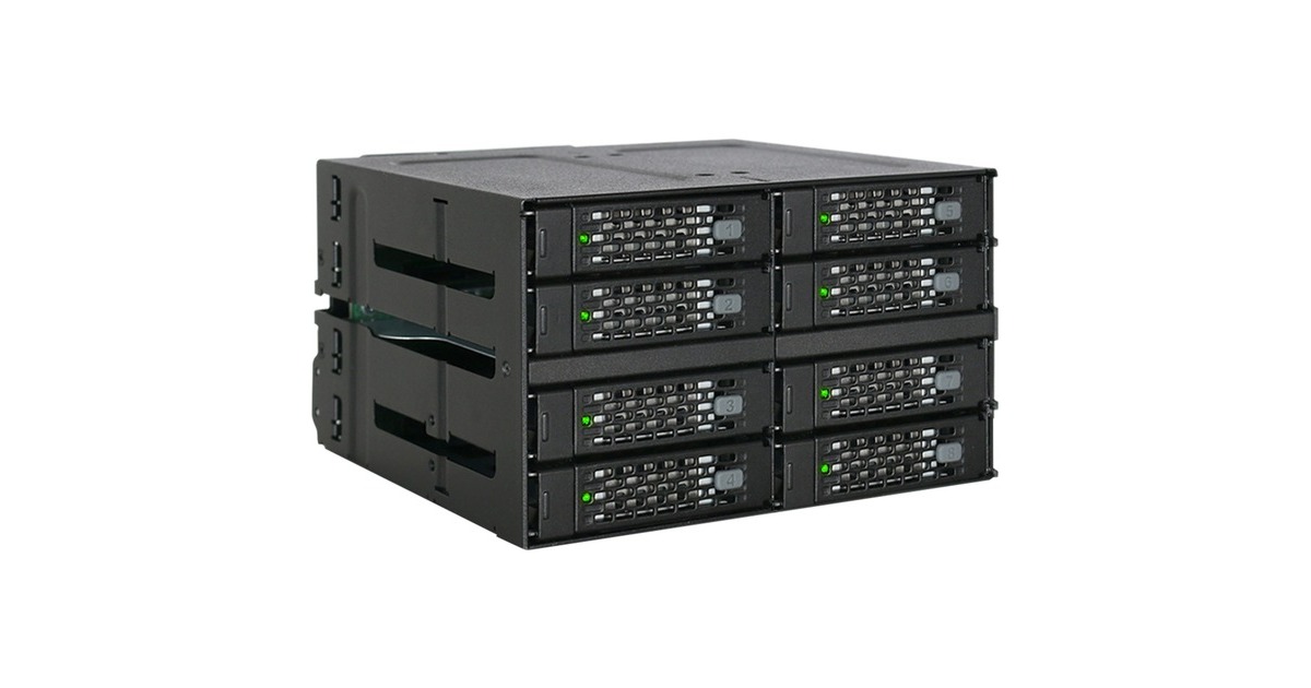 Icy Dock ToughArmor MB508SP-B, Wechselrahmen(schwarz)