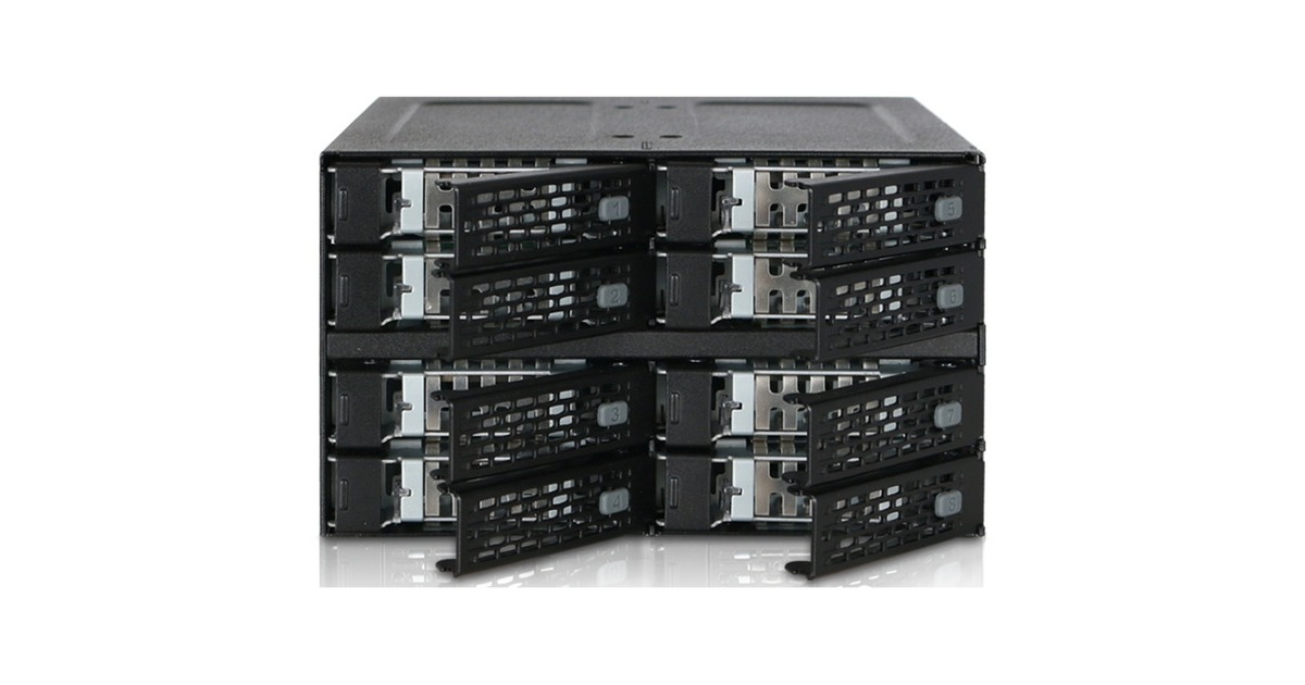 Icy Dock ToughArmor MB508SP-B, Wechselrahmen(schwarz)