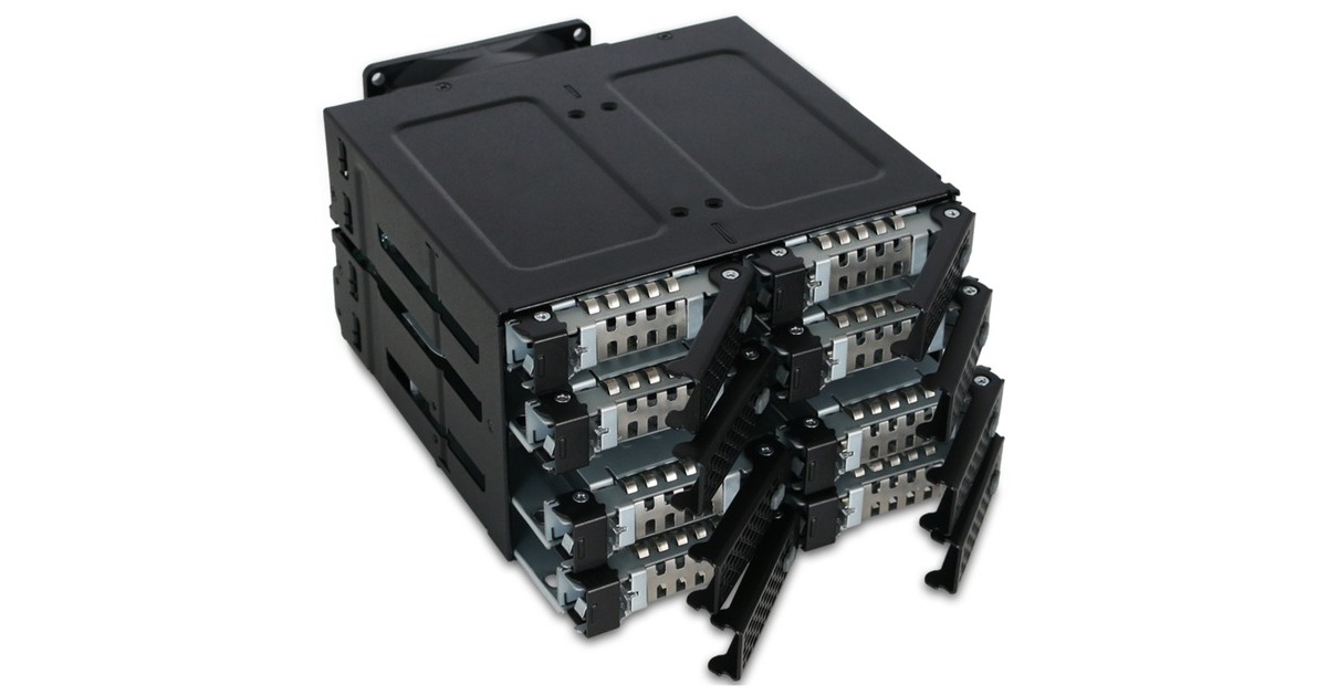 Icy Dock ToughArmor MB508SP-B, Wechselrahmen(schwarz)