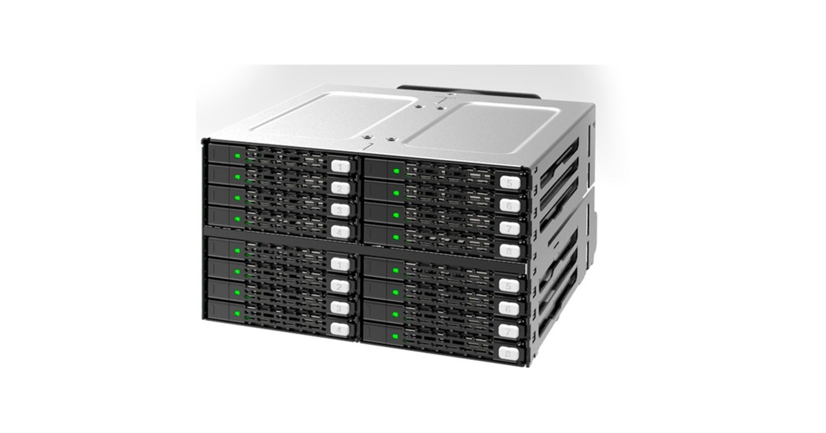 Icy Dock ToughArmor MB516SP-B, Einbaurahmen(schwarz, Backplane Cage)