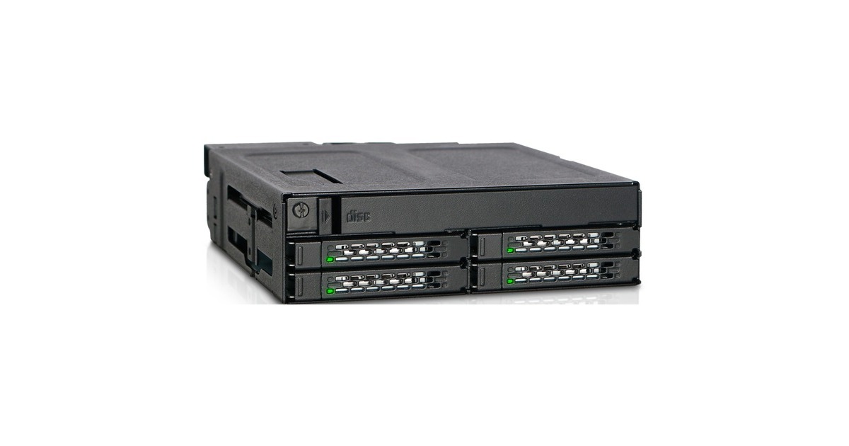 Icy Dock ToughArmor MB604SPO-B, Wechselrahmen(schwarz, Backplane-Modul für 1x 5,25" Einbauschacht)