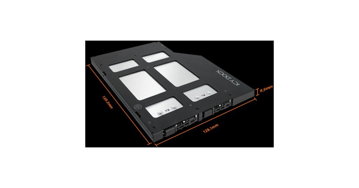 Icy Dock ToughArmor MB852M2PO-B, Wechselrahmen(schwarz)