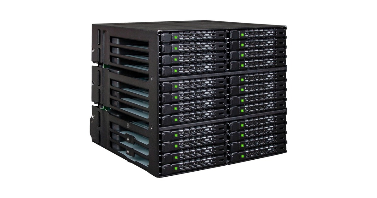 Icy Dock ToughArmor MB924IP-B, Wechselrahmen(schwarz)