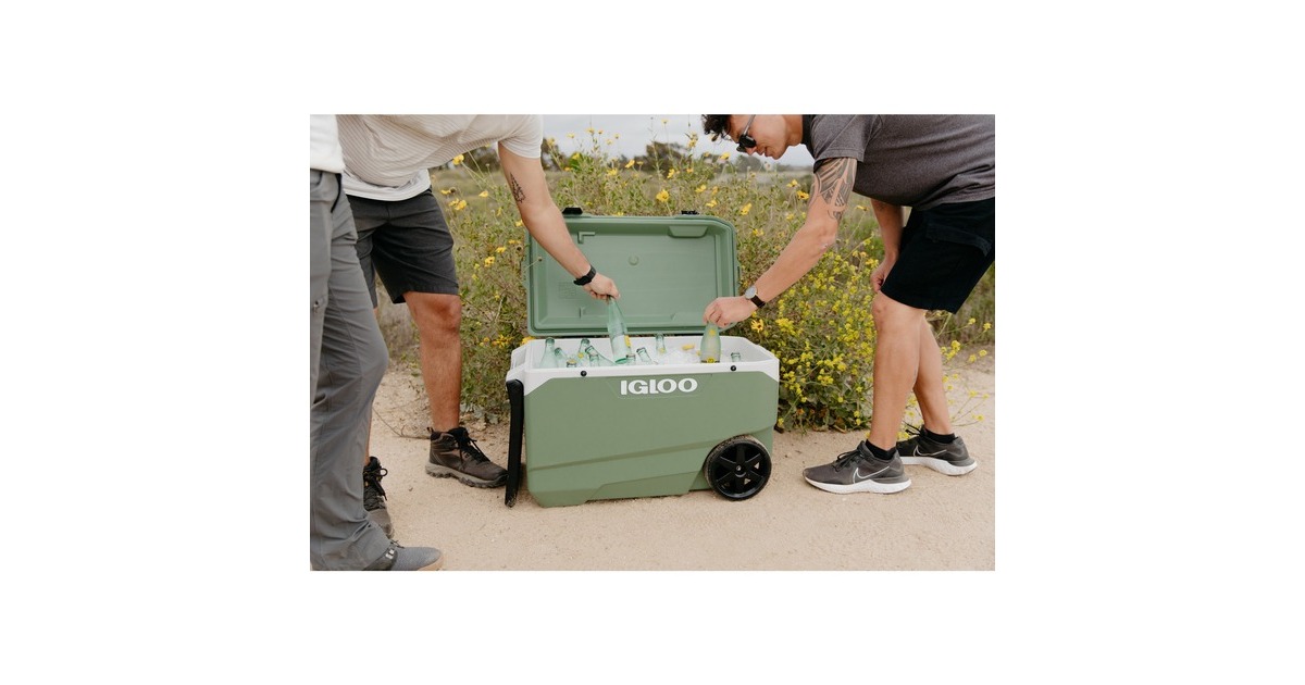 Igloo ECOCOOL Latitude 90 Roller, Kühlbox(grün/weiß)