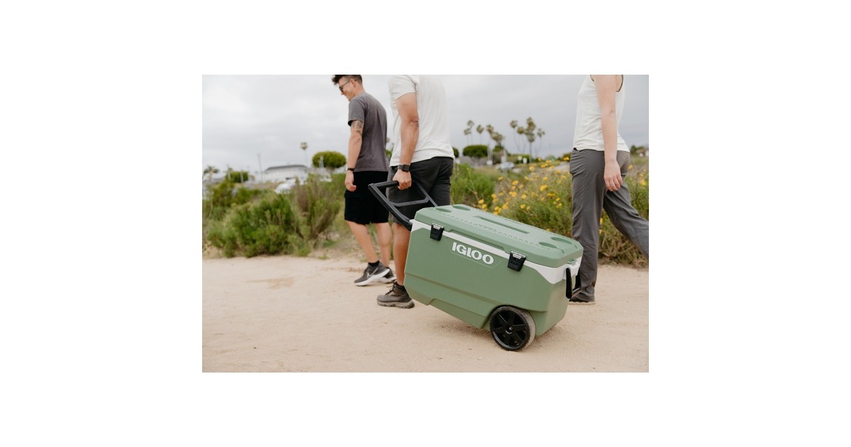 Igloo ECOCOOL Latitude 90 Roller, Kühlbox(grün/weiß)