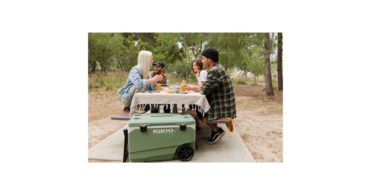 Igloo ECOCOOL Latitude 90 Roller, Kühlbox(grün/weiß)