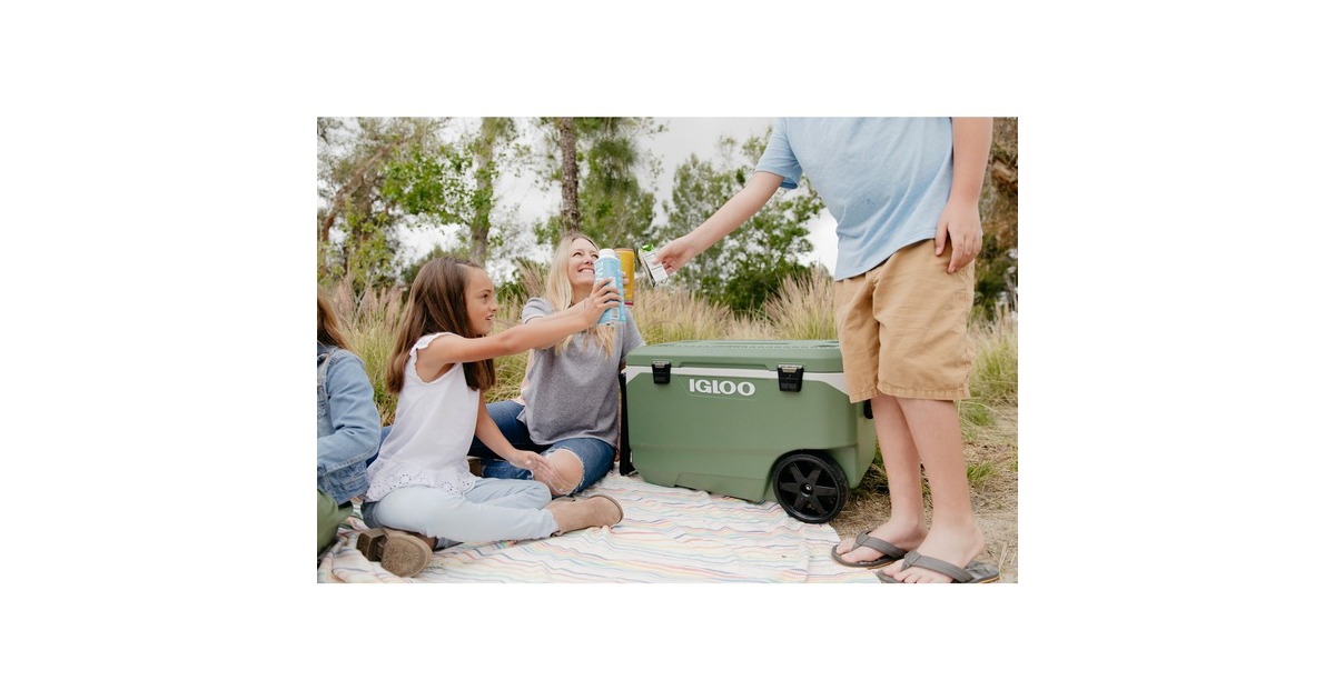 Igloo ECOCOOL Latitude 90 Roller, Kühlbox(grün/weiß)