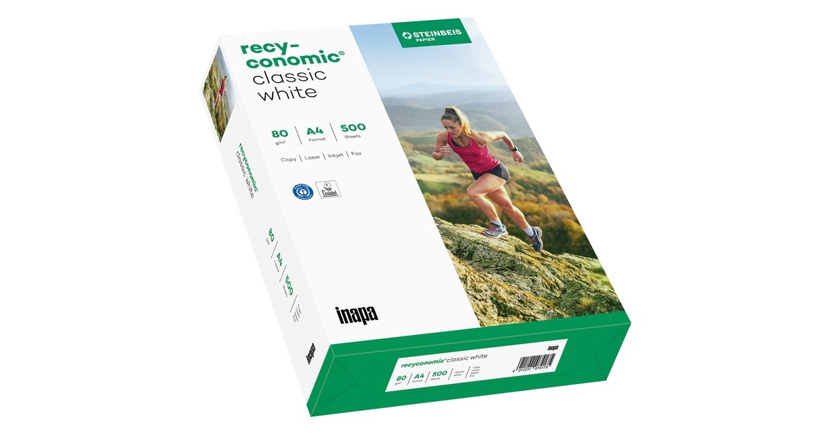 Inapa Recyconomic Classic white A4, Papier(DIN A4 (500 Blatt), 80 g/m²)