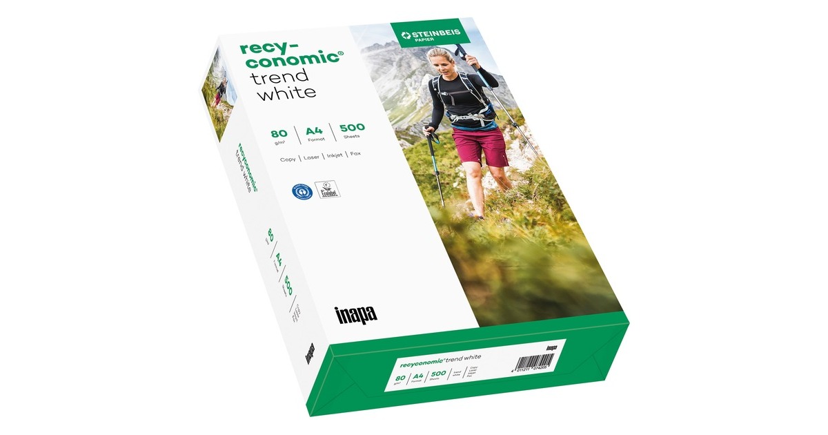 Inapa Recyconomic Trend white A4, Papier(DIN A4 (500 Blatt), 80 g/m²)