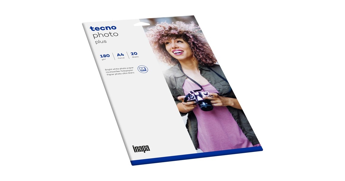 Inapa Tecno Photo Plus A4, Papier(DIN A4 (20 Blatt), 180 g/m²)