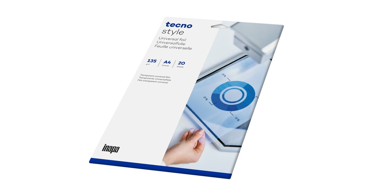 Inapa Tecno Style Universalfolie A4, Folien(DIN A4 (20 Blatt), 135 g/m²)