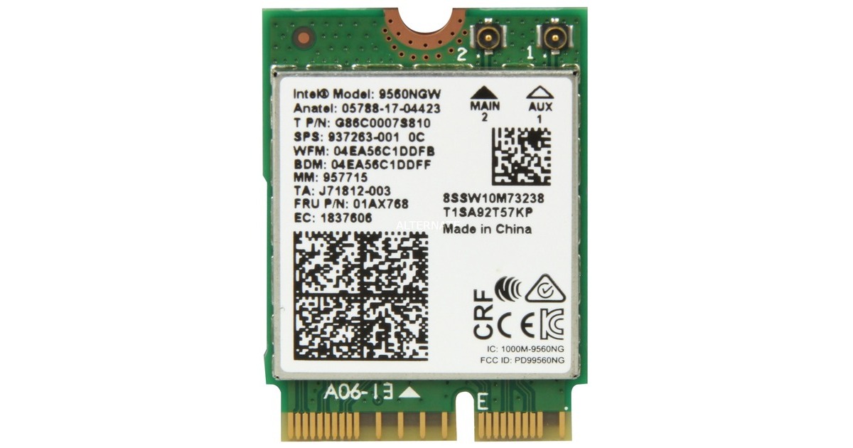 Intel® Dual Band WLAN-AC 9560 M.2, WLAN-Adapter(Bulk)