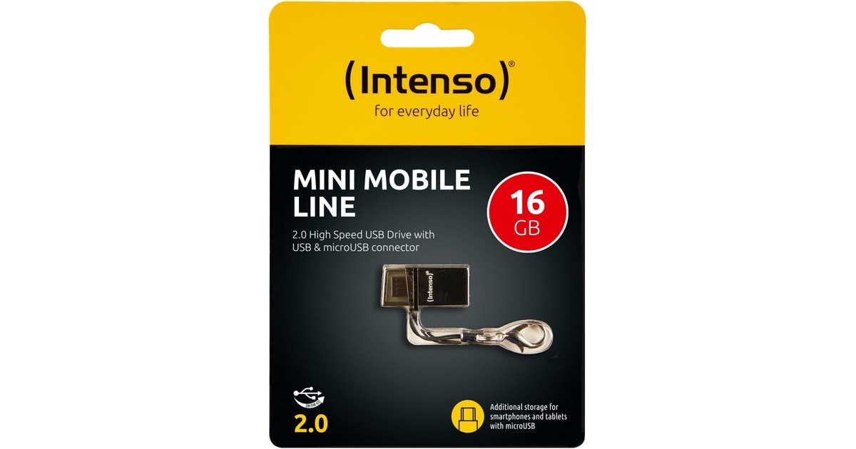 Intenso 16GB Mini MOBILE LINE, USB-Stick(USB 2.0)