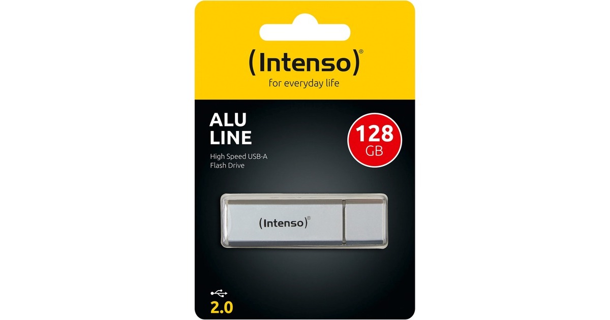Intenso Alu Line 128 GB, USB-Stick(silber)