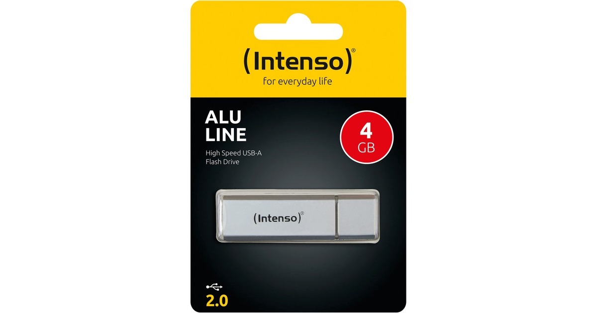 Intenso Alu Line 4 GB, USB-Stick(silber)