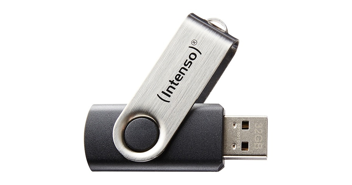 Intenso Basic Line 8 GB, USB-Stick(schwarz/silber)