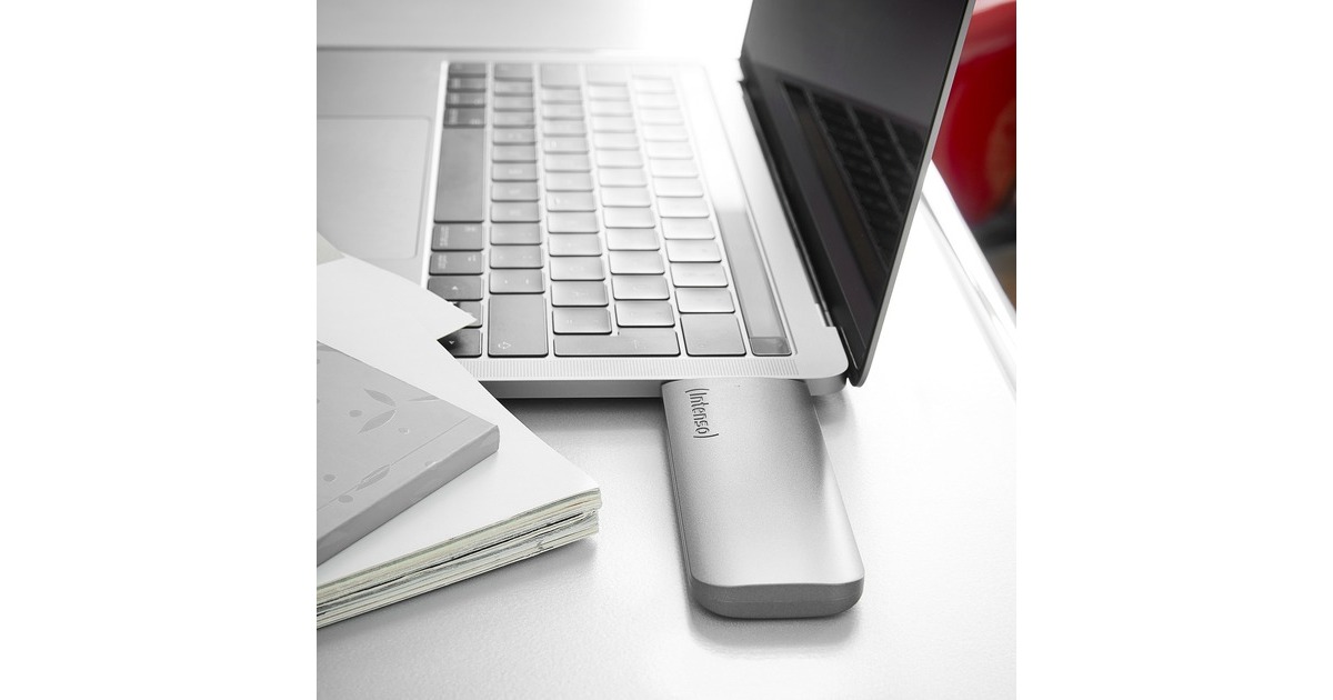 Intenso Business Edition 120 GB, Externe SSD(grau, USB-C 3.2 Gen 1 (5 Gbit/s))